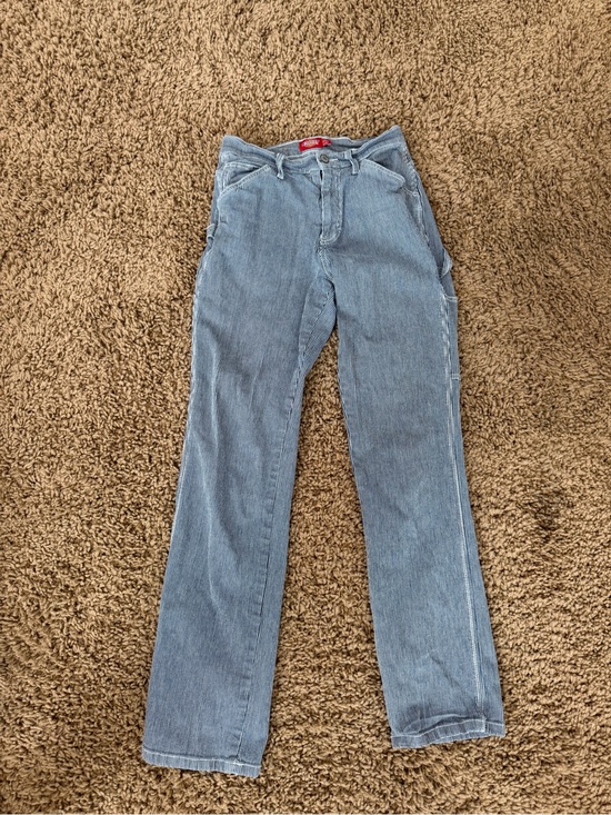 Dickies Pants - Dickies Light Blue Straight-Leg Work Jeans